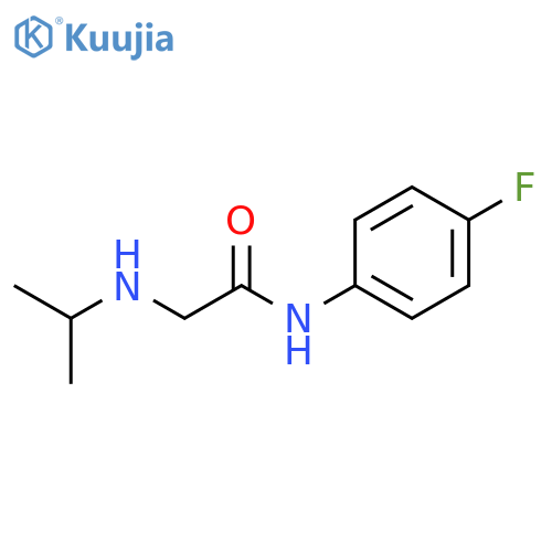 Acetamide, N-(4-fluorophenyl)-2-[(1-methylethyl)amino]- structure