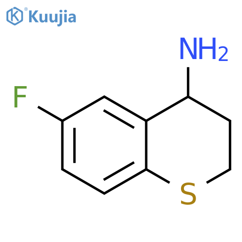 (6-fluoro-3,4-dihydro-2H-thiochromen-4-yl)amine structure