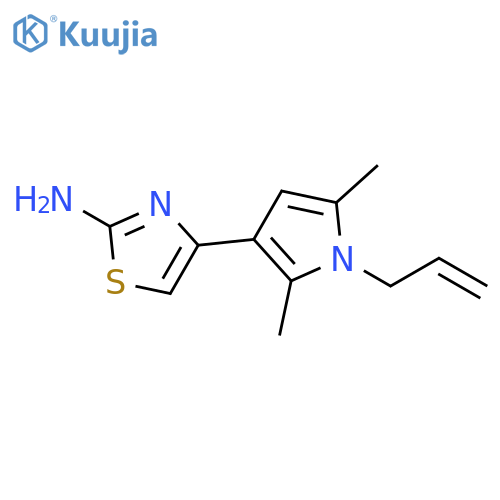 2-Thiazolamine, 4-[2,5-dimethyl-1-(2-propen-1-yl)-1H-pyrrol-3-yl]- structure