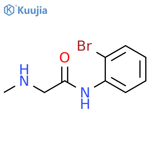 N-(2-bromophenyl)-2-(methylamino)acetamide structure