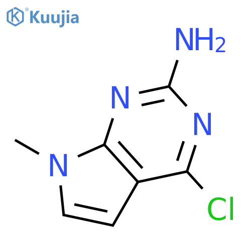 4-Chloro-7-methyl-7H-pyrrolo[2,3-d]pyrimidin-2-amine structure