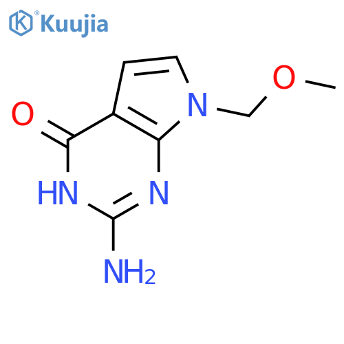2-Amino-3,7-dihydro-7-(methoxymethyl)-4H-pyrrolo[2,3-d]pyrimidin-4-one structure