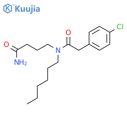 Benzeneacetamide, N-(4-amino-4-oxobutyl)-4-chloro-N-hexyl- structure