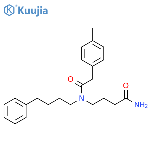 Benzeneacetamide, N-(4-amino-4-oxobutyl)-4-methyl-N-(4-phenylbutyl)- structure