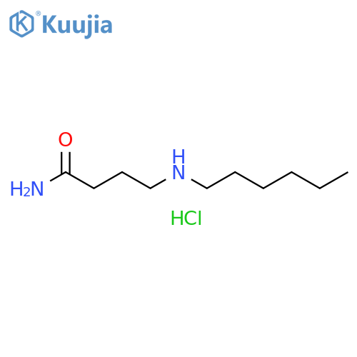 Butanamide, 4-(hexylamino)-, hydrochloride (1:1) structure