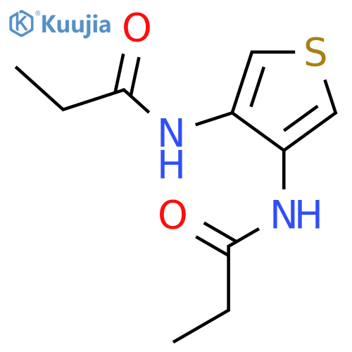 Propanamide, N,N'-3,4-thiophenediylbis- structure