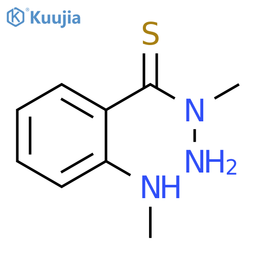 Benzenecarbothioic acid, 2-(methylamino)-, 1-methylhydrazide structure
