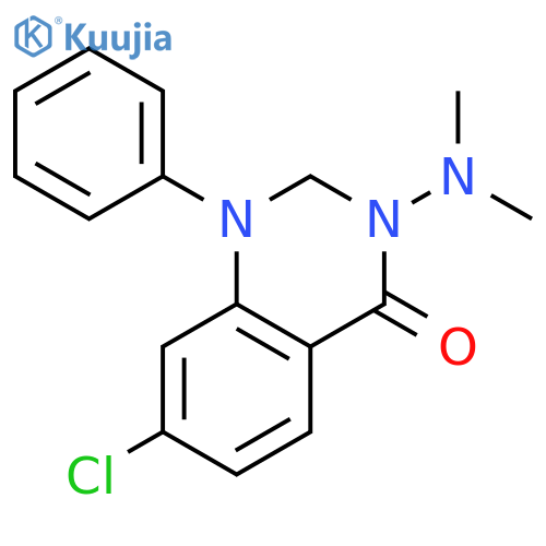 4(1H)-Quinazolinone, 7-chloro-3-(dimethylamino)-2,3-dihydro-1-phenyl- structure