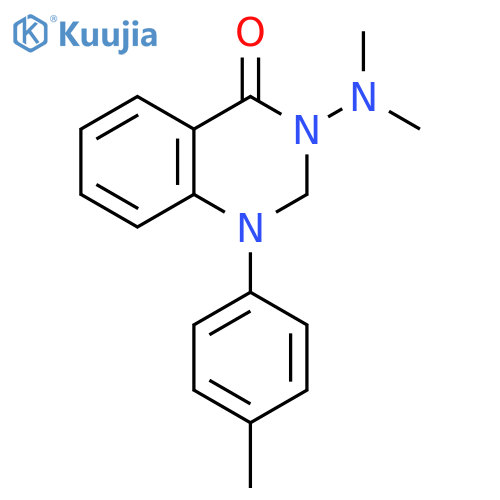 4(1H)-Quinazolinone, 3-(dimethylamino)-2,3-dihydro-1-(4-methylphenyl)- structure
