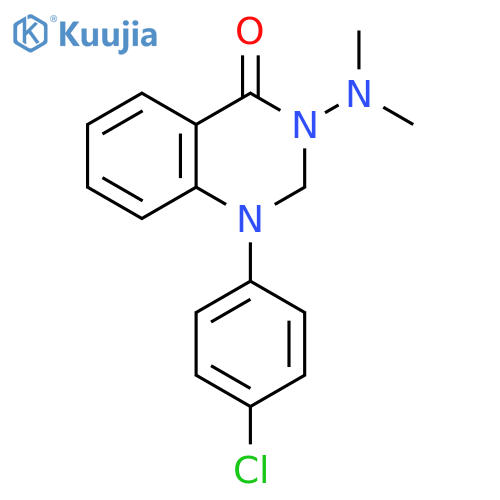 4(1H)-Quinazolinone, 1-(4-chlorophenyl)-3-(dimethylamino)-2,3-dihydro- structure