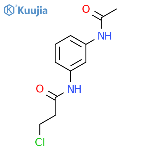 N-3-(Acetylamino)phenyl-3-chloropropanamide structure