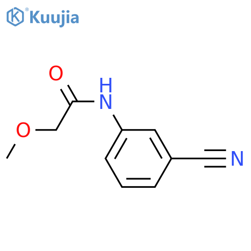 N-(3-cyanophenyl)-2-methoxyacetamide structure