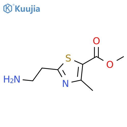 methyl 2-(2-aminoethyl)-4-methyl-1,3-thiazole-5-carboxylate structure