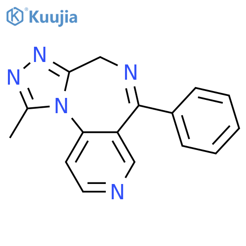 4H-PYRIDO[3,4-F][1,2,4]TRIAZOLO[4,3-A][1,4]DIAZEPINE, 1-METHYL-6-PHENYL- structure