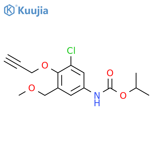 Carbamic acid, [3-chloro-5-(methoxymethyl)-4-(2-propynyloxy)phenyl]-, 1-methylethyl ester (9CI) structure