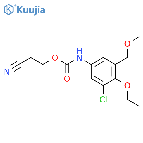 Carbamic acid, [3-chloro-4-ethoxy-5-(methoxymethyl)phenyl]-, 2-cyanoethyl ester (9CI) structure