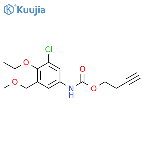 Carbamic acid, [3-chloro-4-ethoxy-5-(methoxymethyl)phenyl]-, 3-butynyl ester (9CI) structure