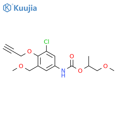 Carbamic acid, [3-chloro-5-(methoxymethyl)-4-(2-propynyloxy)phenyl]-, 2-methoxy-1-methylethyl ester (9CI) structure