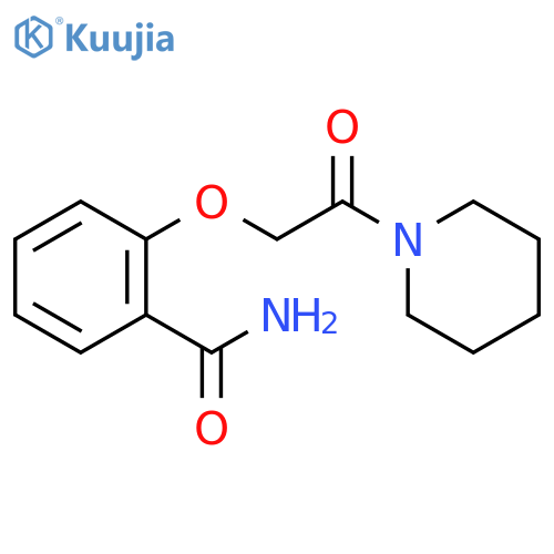 Benzamide, 2-[2-oxo-2-(1-piperidinyl)ethoxy]- structure