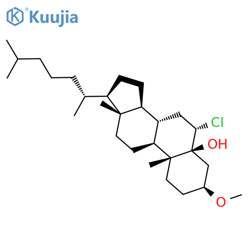 Cholestan-5-ol, 6-chloro-3-methoxy-, (3b,5b,6a)- structure