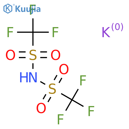 Methanesulfonamide,1,1,1-trifluoro-N-[(trifluoromethyl)sulfonyl]-, potassium salt (1:1) structure