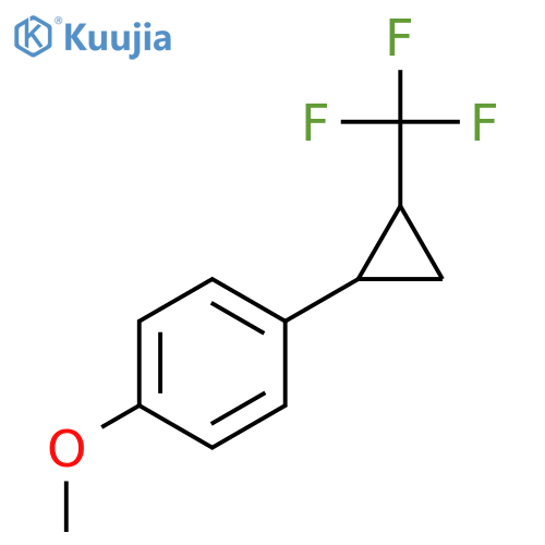1-methoxy-4-[(1s,2s)-2-(trifluoromethyl)cyclopropyl]benzene structure