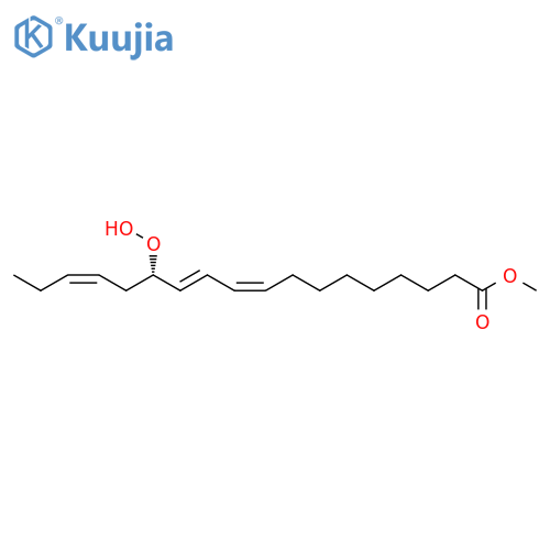 Methyl (9Z,11E,13S,15Z)-13-hydroperoxy-9,11,15-octadecatrienoate structure