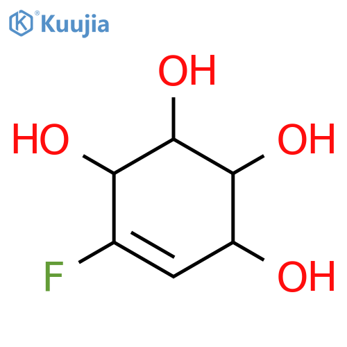 5-Cyclohexene-1,2,3,4-tetrol, 5-fluoro-, (1R,2R,3S,4S)- structure