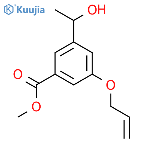 3-Allyloxy-5-(1-hydroxyethyl)benzoic acid methyl ester structure