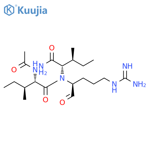L-Isoleucinamide, N-acetyl-L-isoleucyl-N-[4-[(aminoiminomethyl)amino]-1-formylbutyl]-, (S)- (9CI) structure