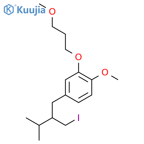 (R)-4-(2-(Iodomethyl)-3-methylbutyl)-1-methoxy-2-(3-methoxypropoxy)benzene structure