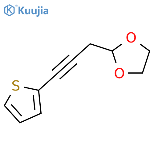 1,3-DIOXOLANE, 2-[3-(2-THIENYL)-2-PROPYNYL]- structure