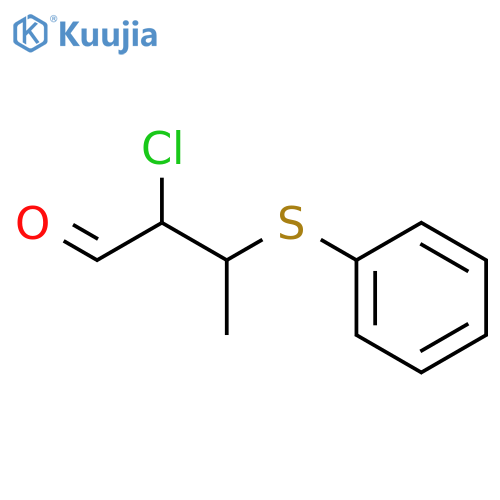 Butanal, 2-chloro-3-(phenylthio)- structure