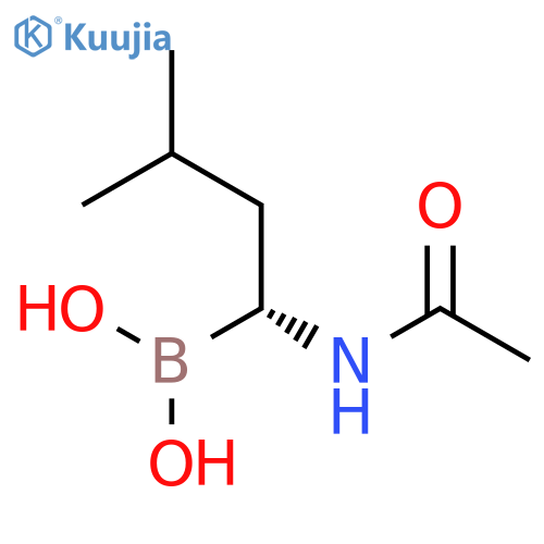 BORONIC ACID, [(1R)-1-(ACETYLAMINO)-3-METHYLBUTYL]- structure