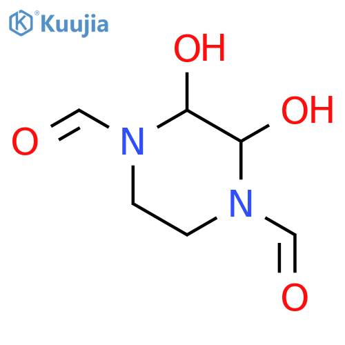 1,4-Piperazinedicarboxaldehyde,2,3-dihydroxy- structure