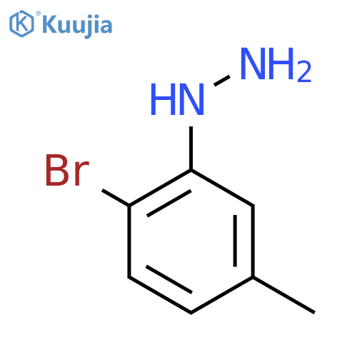 (2-Bromo-5-methyl-phenyl)-hydrazine structure