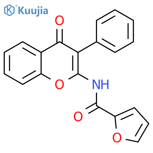 N-(4-oxo-3-phenyl-4H-chromen-2-yl)furan-2-carboxamide structure