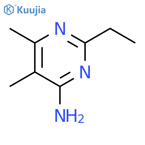 2-ethyl-5,6-dimethylpyrimidin-4-amine structure