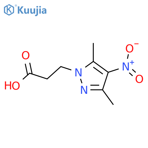 3-(3,5-dimethyl-4-nitro-1H-pyrazol-1-yl)propanoic acid structure