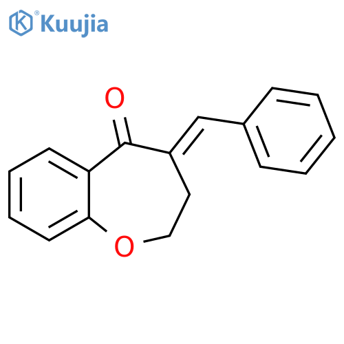 1-Benzoxepin-5(2H)-one, 3,4-dihydro-4-(phenylmethylene)-, (E)- structure