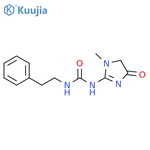 Urea, N-(4,5-dihydro-1-methyl-4-oxo-1H-imidazol-2-yl)-N'-(2-phenylethyl)- structure