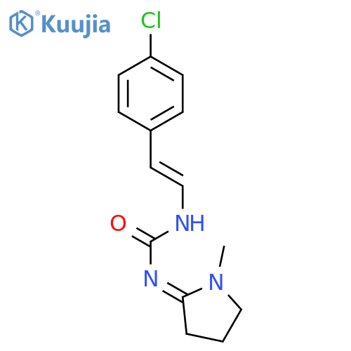 Urea, [2-(4-chlorophenyl)ethenyl](1-methyl-2-pyrrolidinylidene)- structure