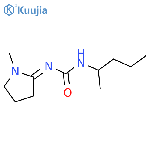 Urea, (1-methylbutyl)(1-methyl-2-pyrrolidinylidene)- structure