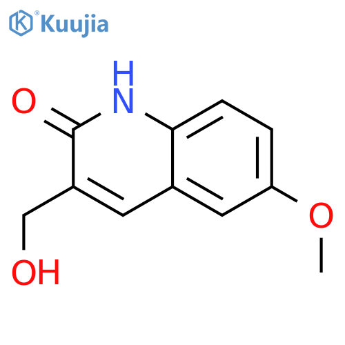 2(1H)-QUINOLINONE, 3-(HYDROXYMETHYL)-6-METHOXY- structure