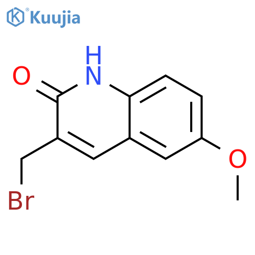 2(1H)-Quinolinone, 3-(bromomethyl)-6-methoxy- structure