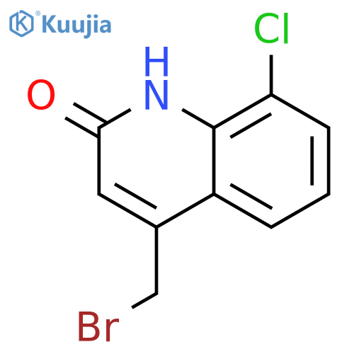 4-(bromomethyl)-8-chloro-1,2-dihydroquinolin-2-one structure