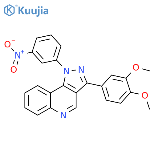 3-(3,4-dimethoxyphenyl)-1-(3-nitrophenyl)-1H-pyrazolo4,3-cquinoline structure
