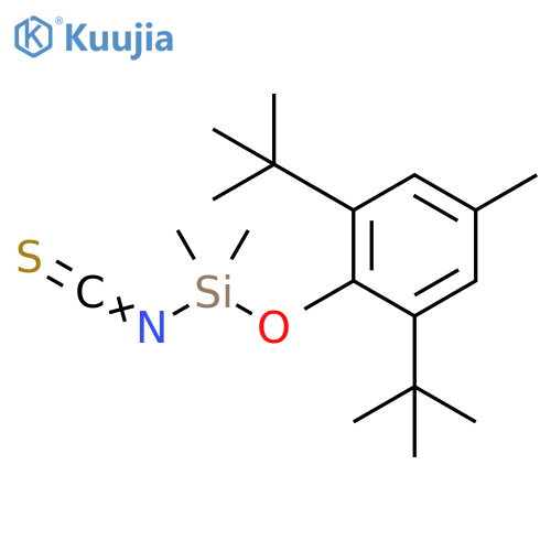 Silane,[2,6-bis(1,1-dimethylethyl)-4-methylphenoxy]isothiocyanatodimethyl- structure