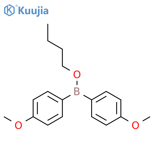 Borinic acid, bis(4-methoxyphenyl)-, butyl ester structure