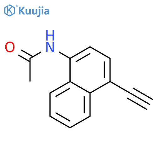 Acetamide, N-(4-ethynyl-1-naphthalenyl)- structure